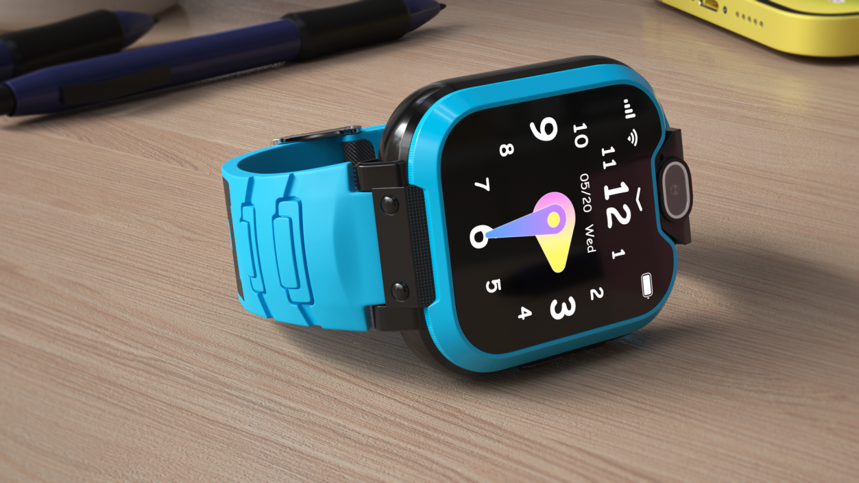 3D Kids Video Smartwatch Blue