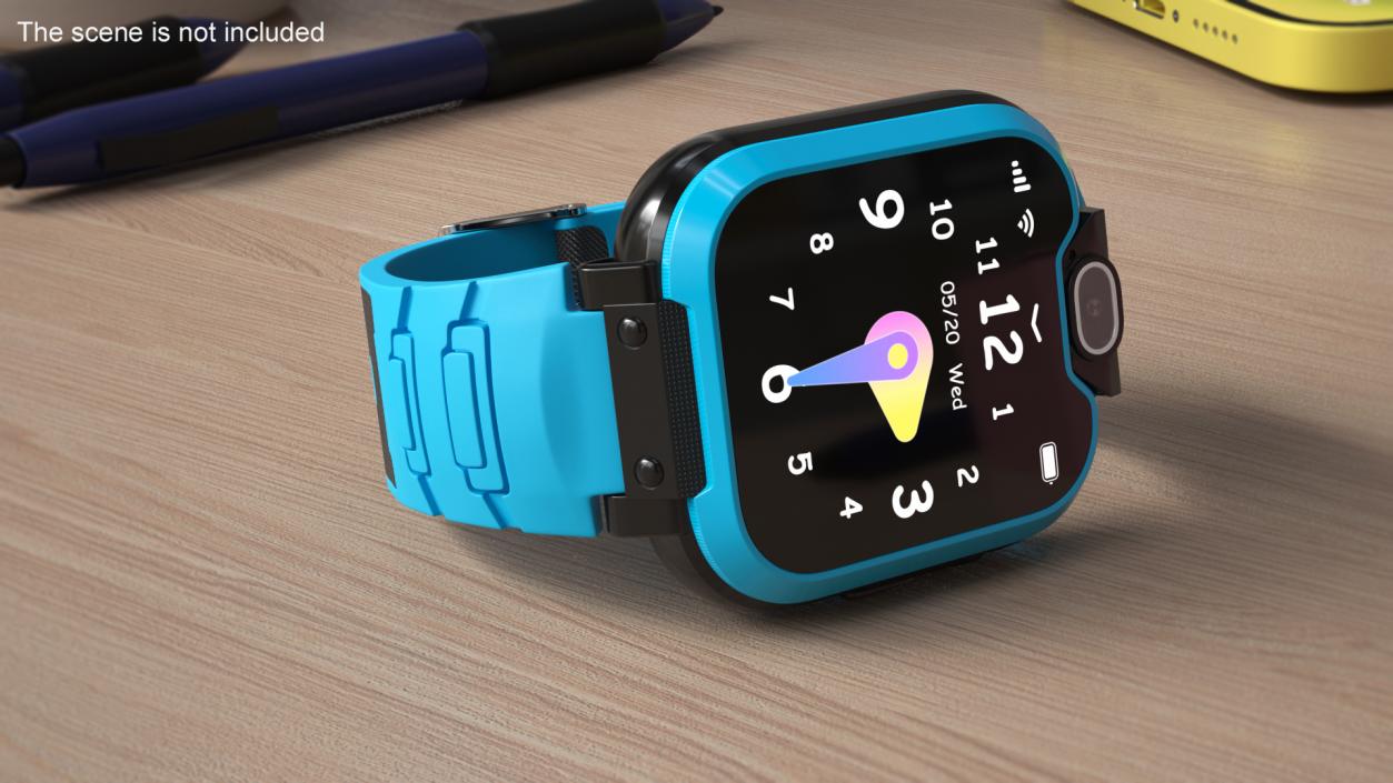 3D Kids Video Smartwatch Blue