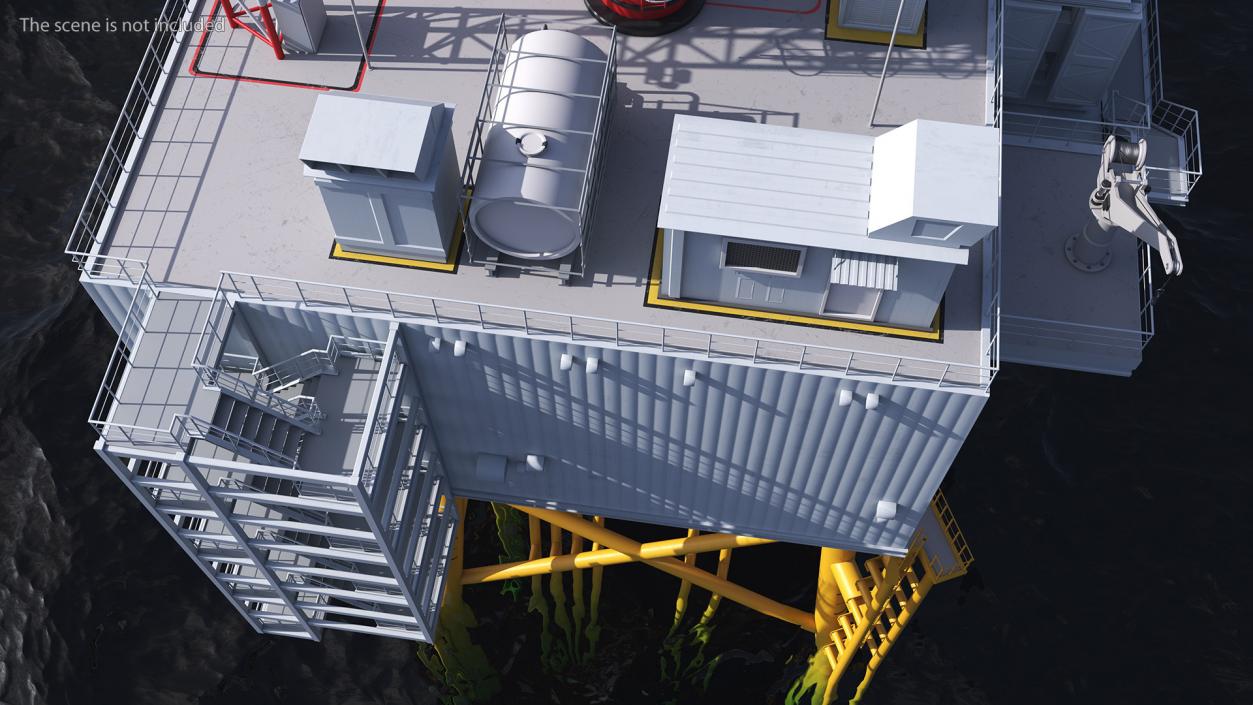 Offshore Wind Farm Substation 3D model