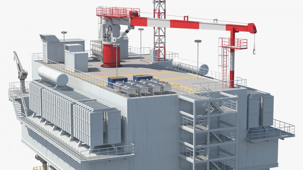 Offshore Wind Farm Substation 3D model