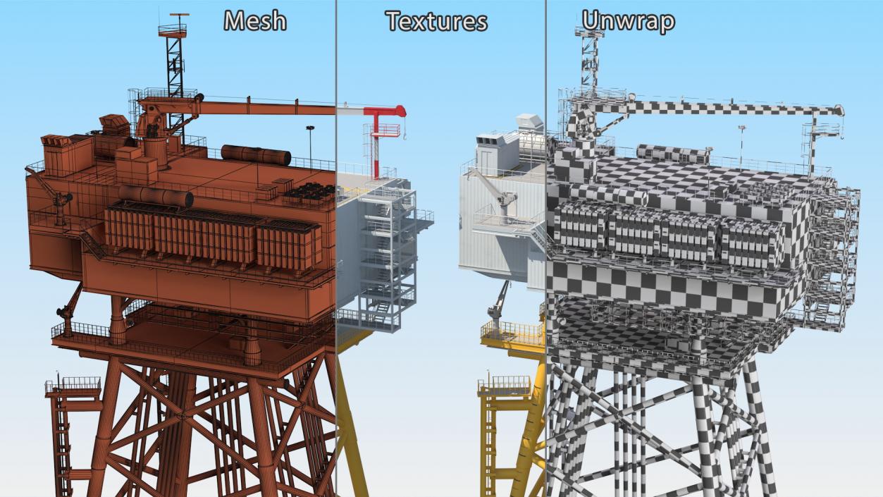 Offshore Wind Farm Substation 3D model