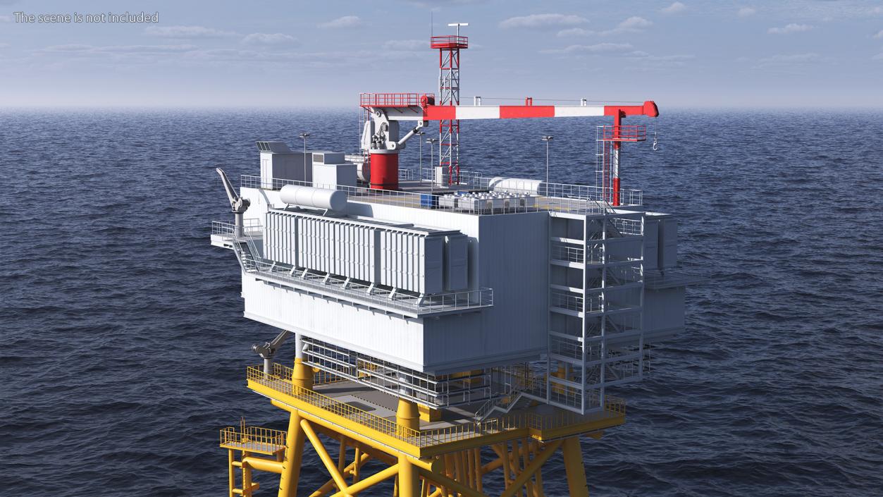 Offshore Wind Farm Substation 3D model