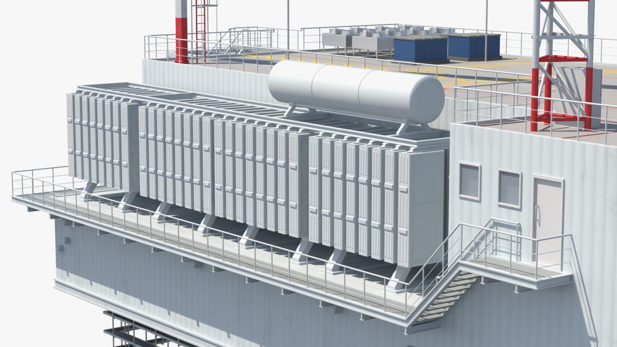 Offshore Wind Farm Substation 3D model