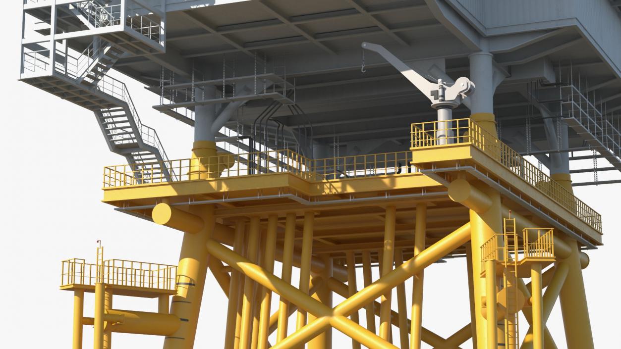 Offshore Wind Farm Substation 3D model