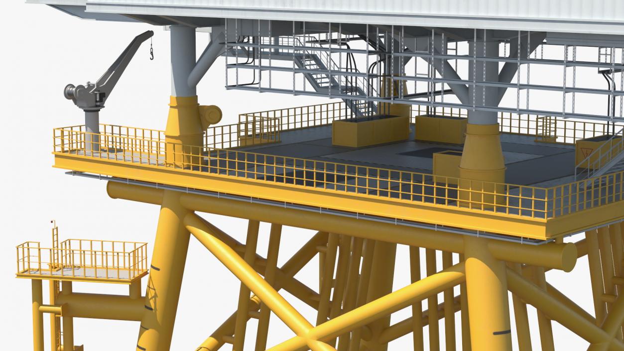 Offshore Wind Farm Substation 3D model