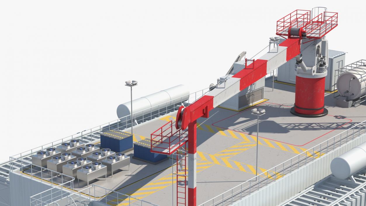 Offshore Wind Farm Substation 3D model