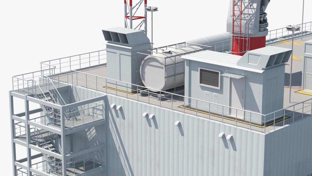 Offshore Wind Farm Substation 3D model