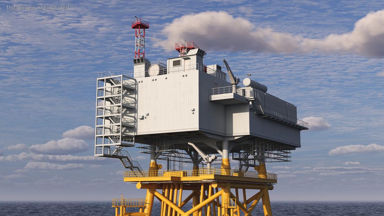 Offshore Wind Farm Substation 3D model