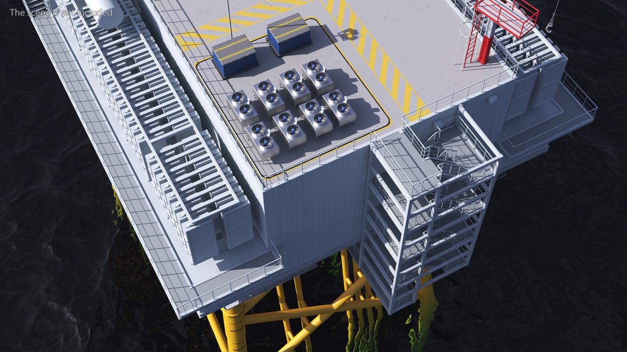 Offshore Wind Farm Substation 3D model