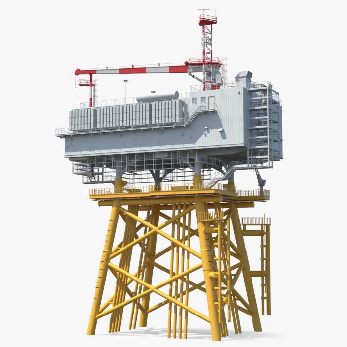 Offshore Wind Farm Substation 3D model