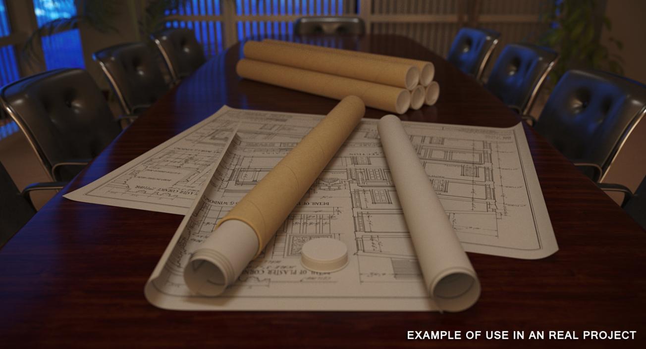 3D Cardboard Postal Tube