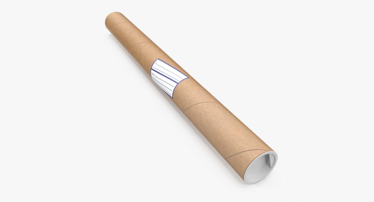 3D Cardboard Postal Tube