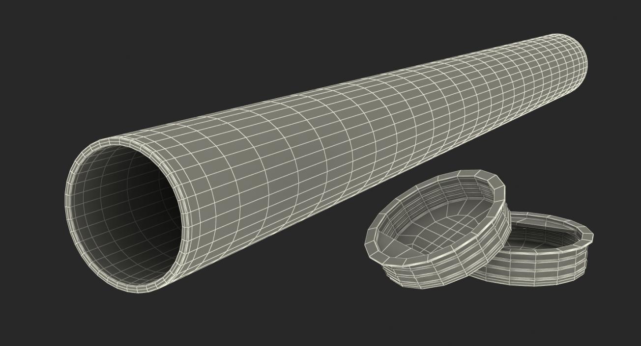 3D Cardboard Postal Tube