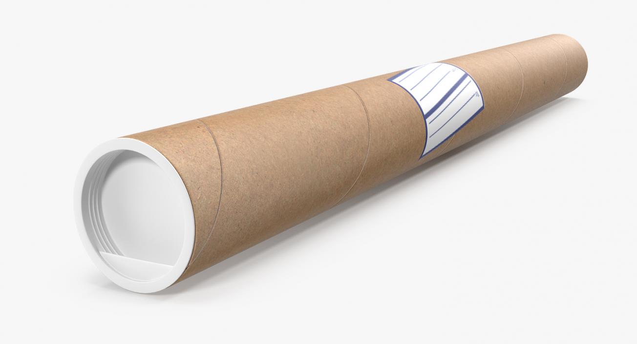 3D Cardboard Postal Tube