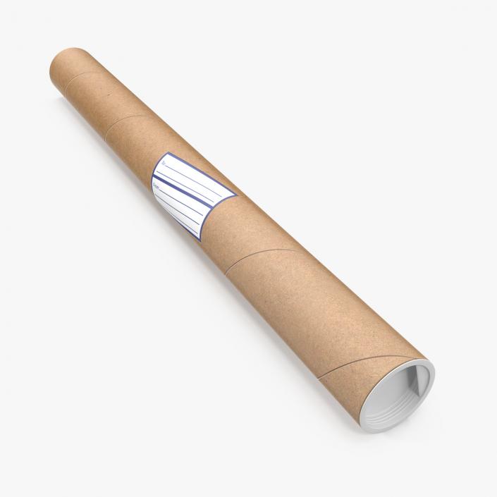 3D Cardboard Postal Tube