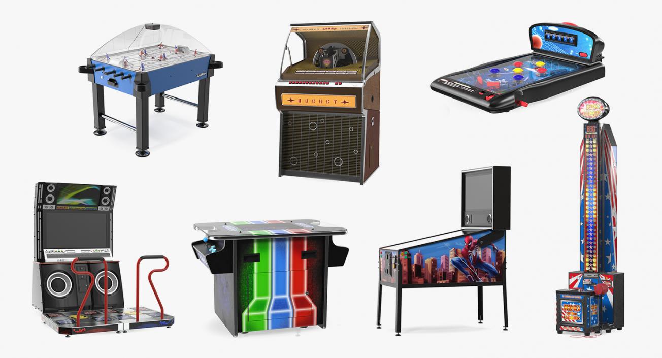 3D model Arcade Games Collection 9