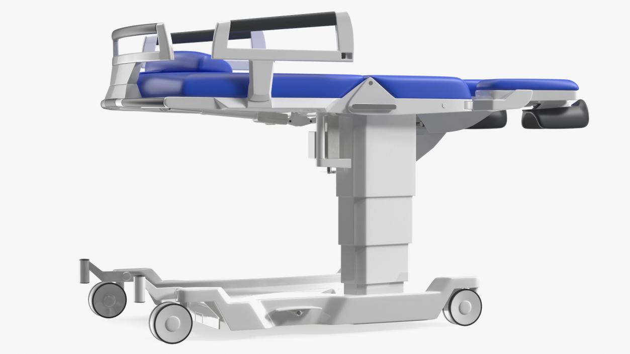 3D Blue Bed for Birth model