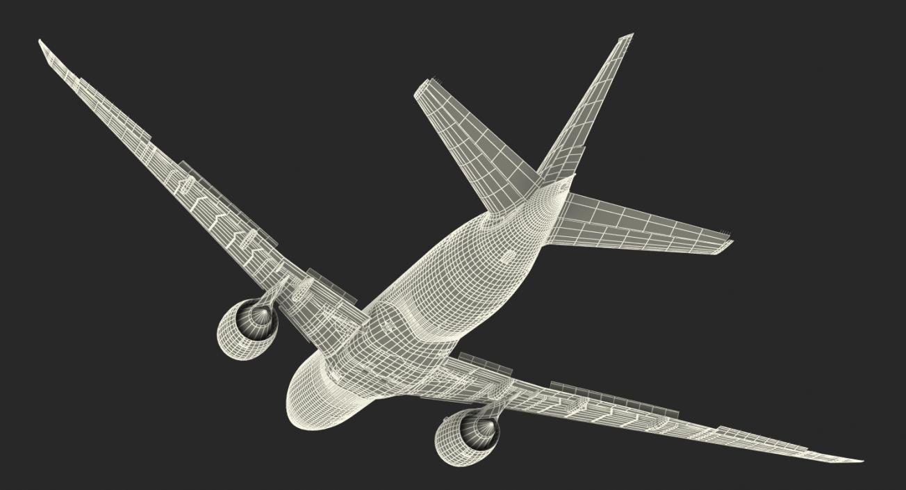 3D Boeing 777 Freighter British Airways Rigged model