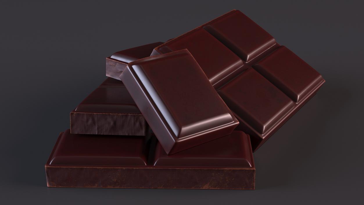 Chocolate Bars Collection 2 3D