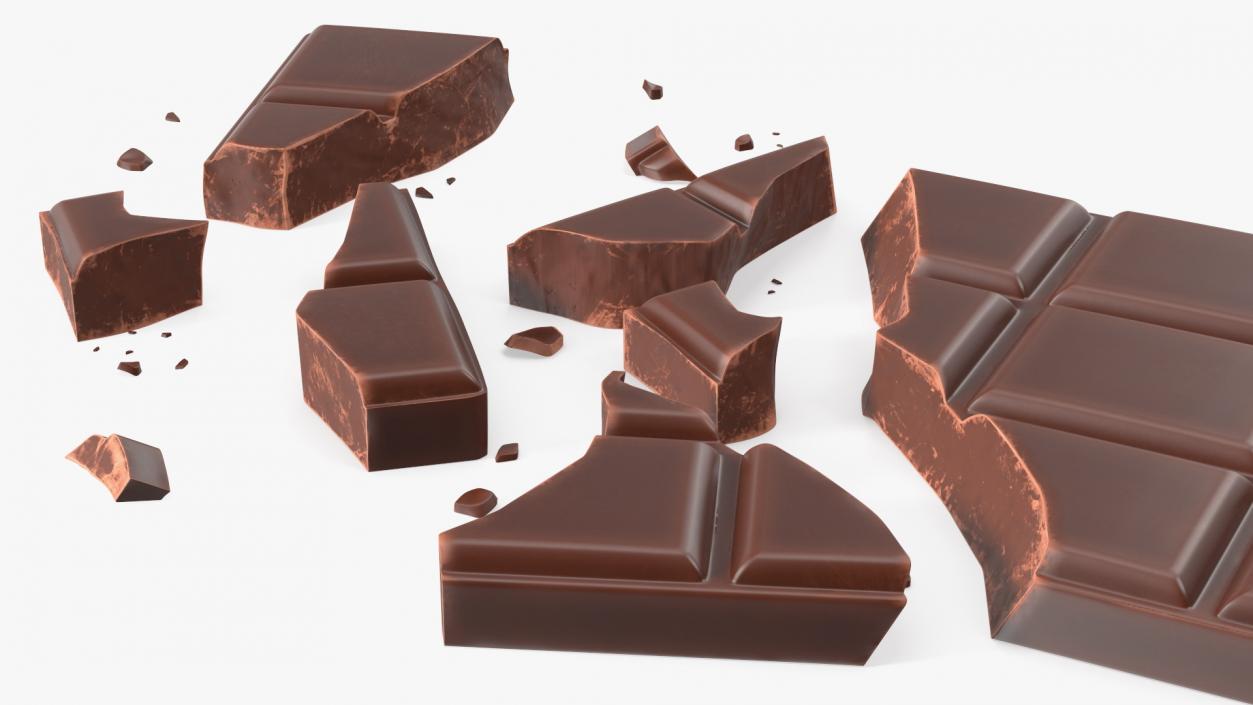 Chocolate Bars Collection 2 3D