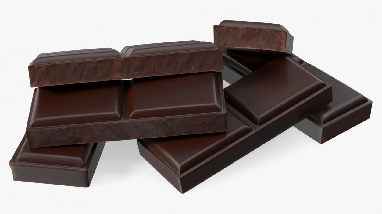 Chocolate Bars Collection 2 3D