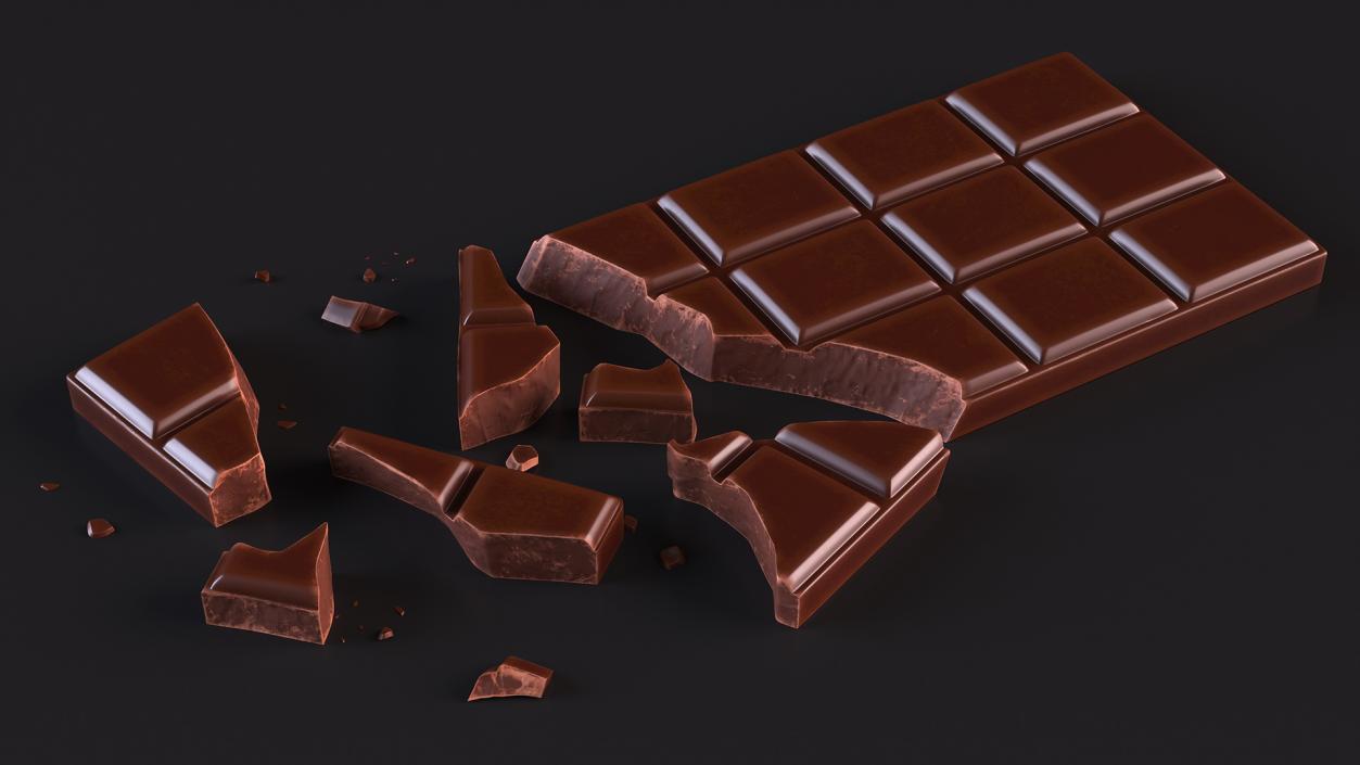 Chocolate Bars Collection 2 3D