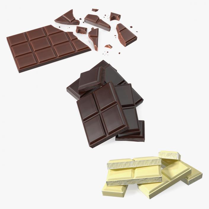 Chocolate Bars Collection 2 3D