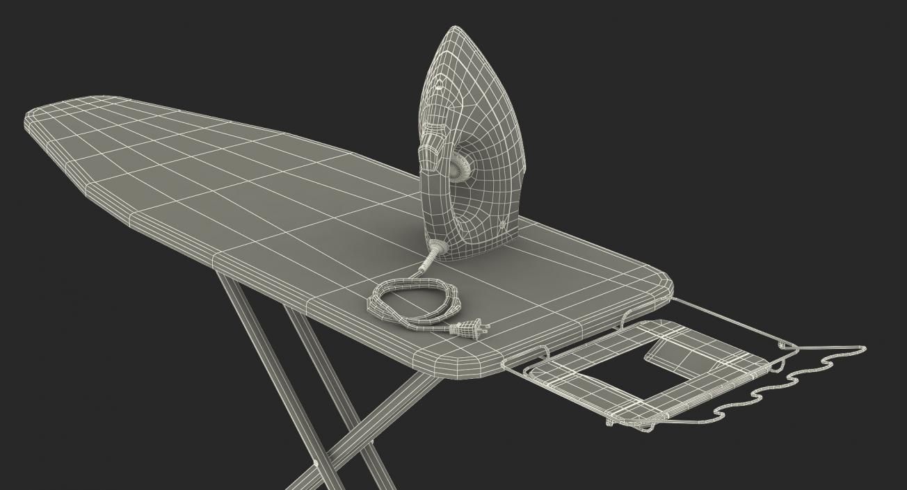 3D Ironing Board and Iron Collection model