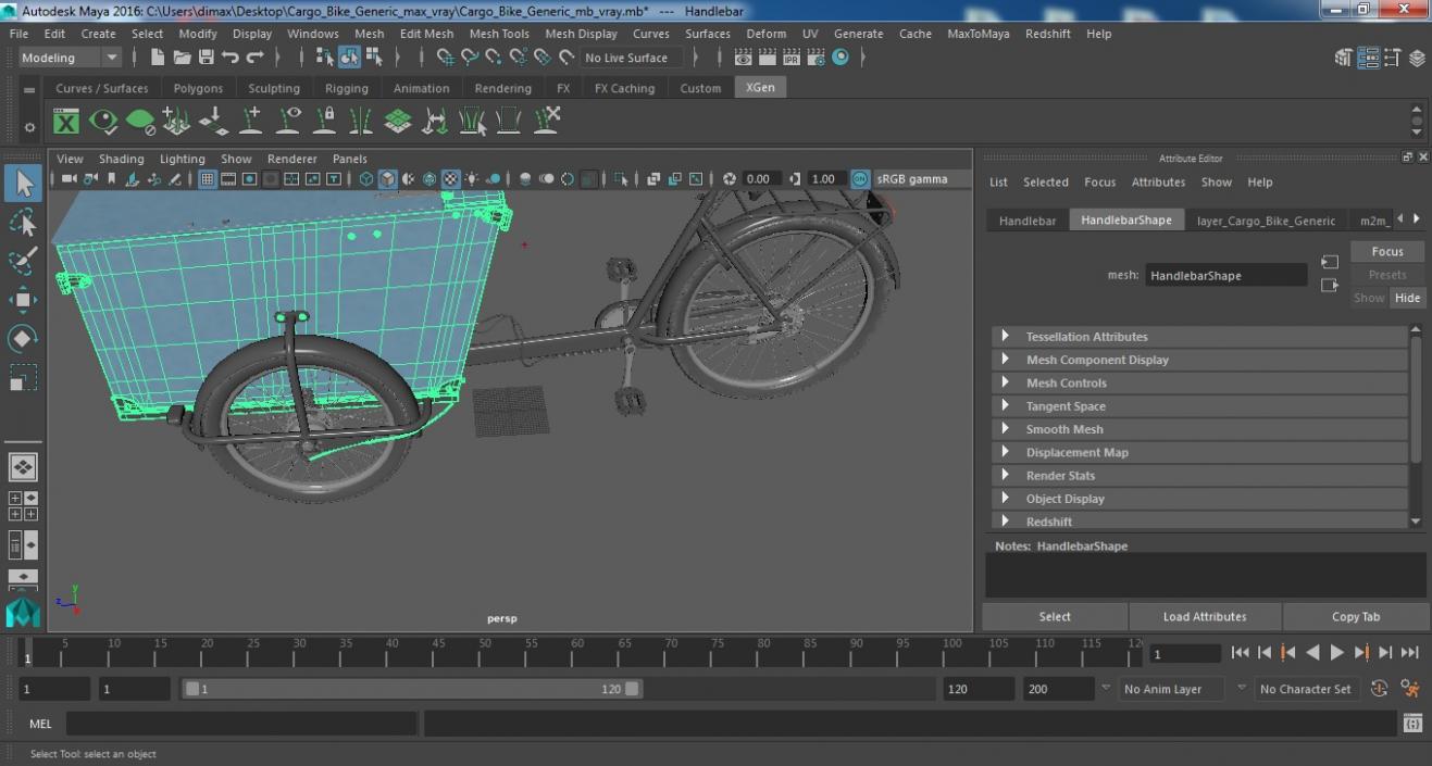 3D model Cargo Bike