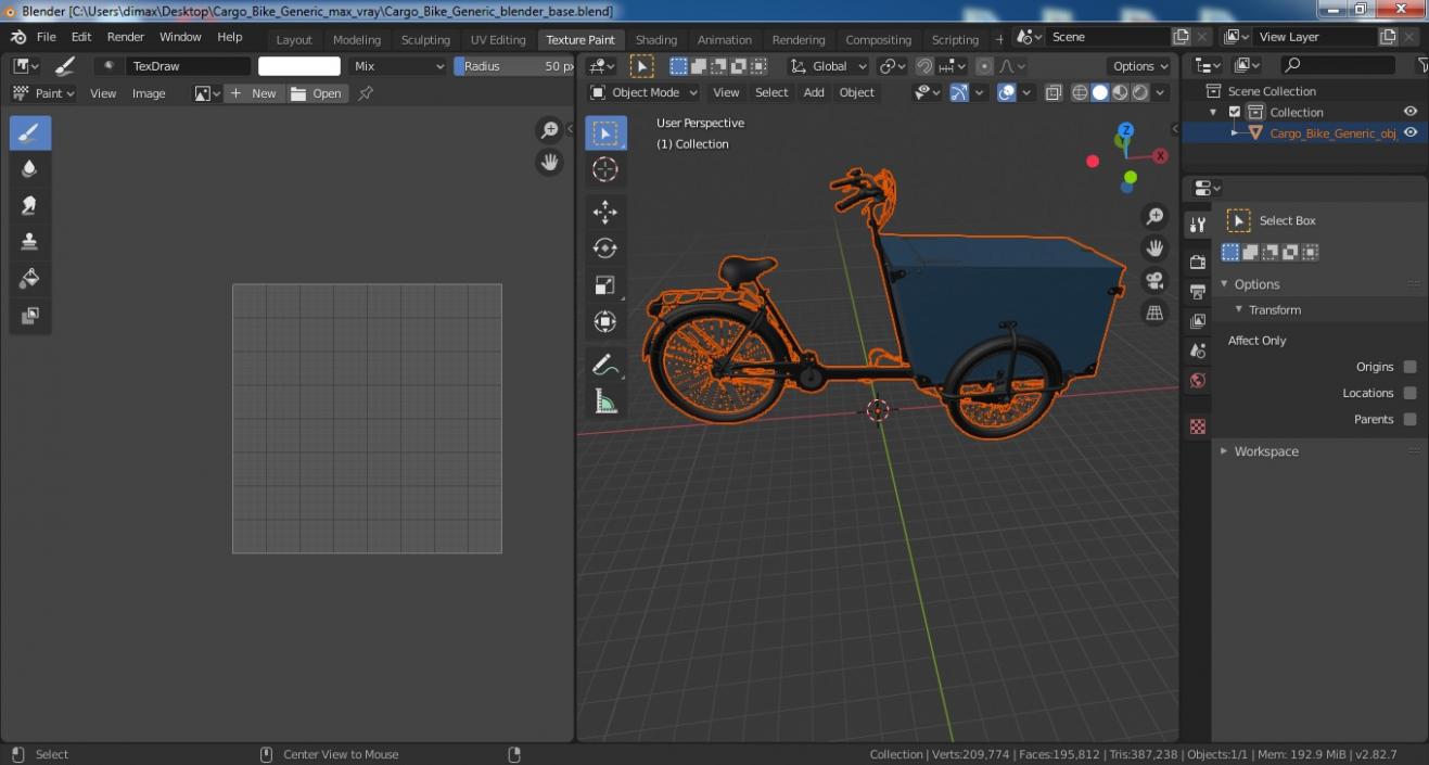 3D model Cargo Bike