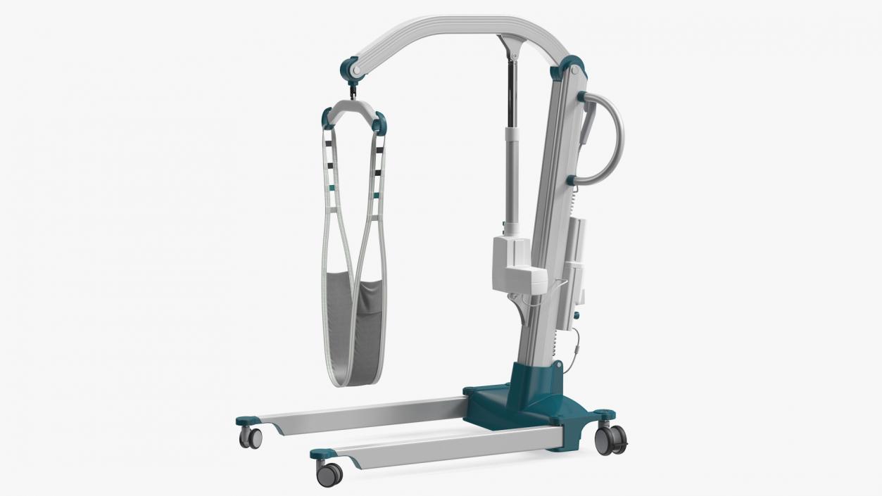 3D model Patient Lift with Leg Holder Rigged