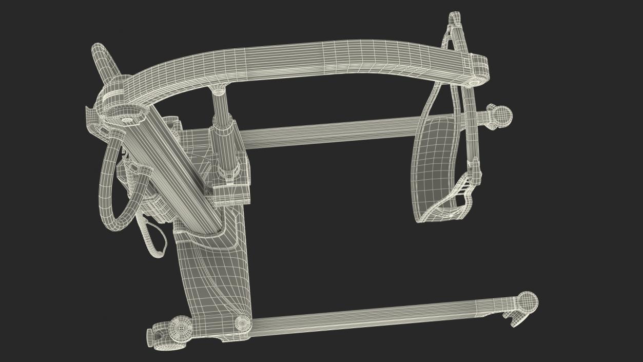 3D model Patient Lift with Leg Holder Rigged