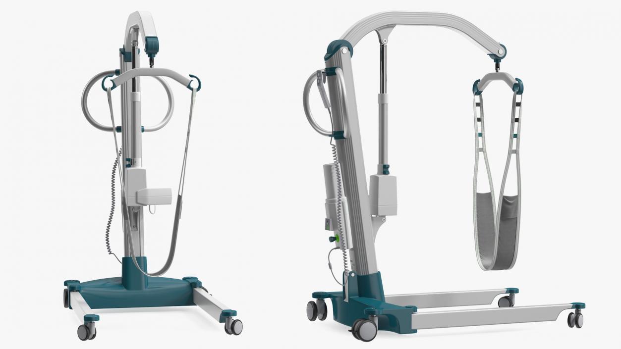 3D model Patient Lift with Leg Holder Rigged