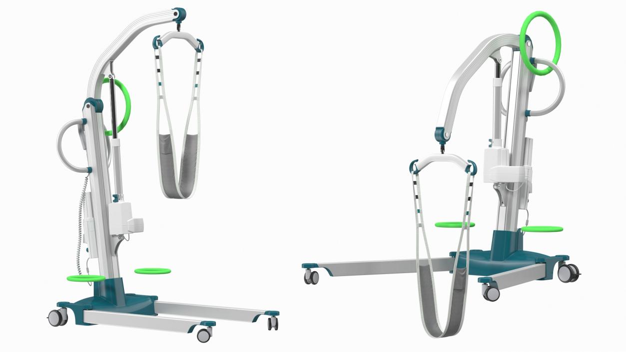 3D model Patient Lift with Leg Holder Rigged