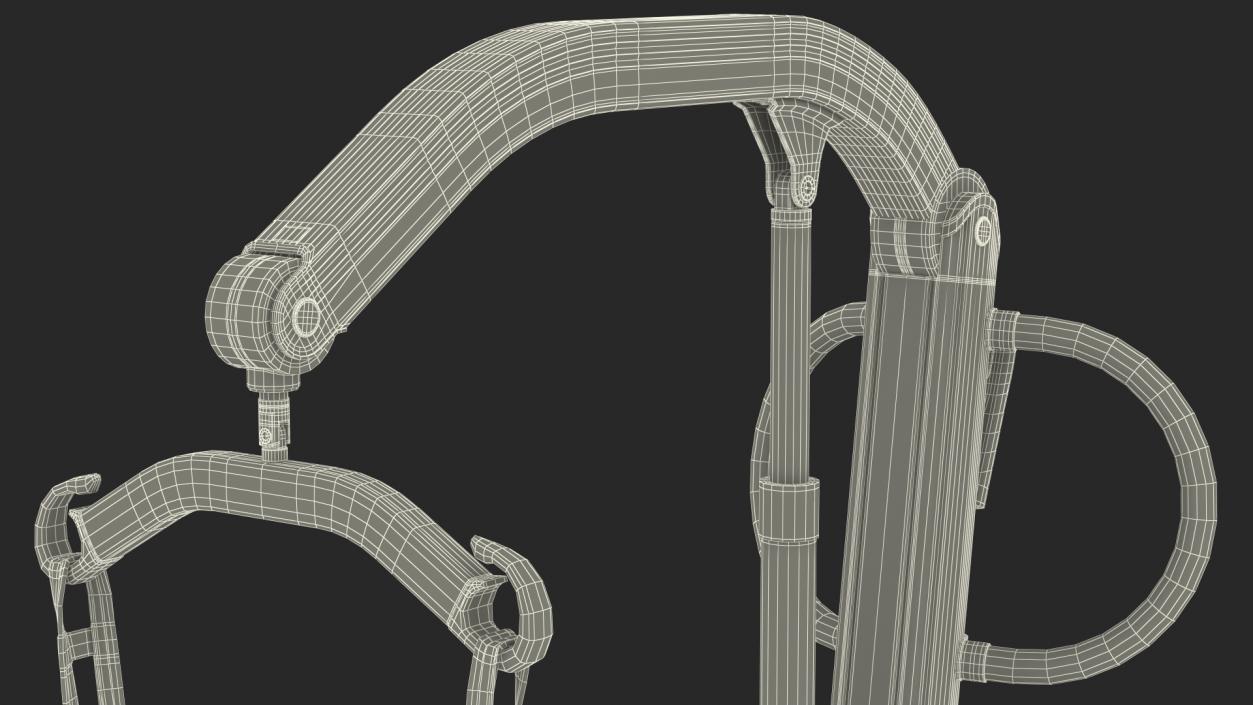 3D model Patient Lift with Leg Holder Rigged