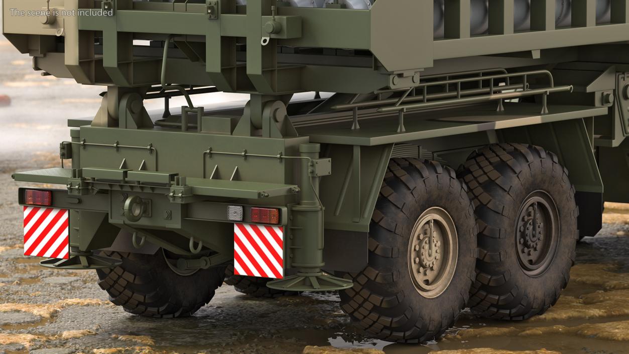 3D Camouflage Vityaz S 350E 50R6 Missile Launcher Rigged model