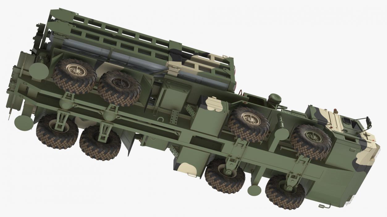 3D Camouflage Vityaz S 350E 50R6 Missile Launcher Rigged model