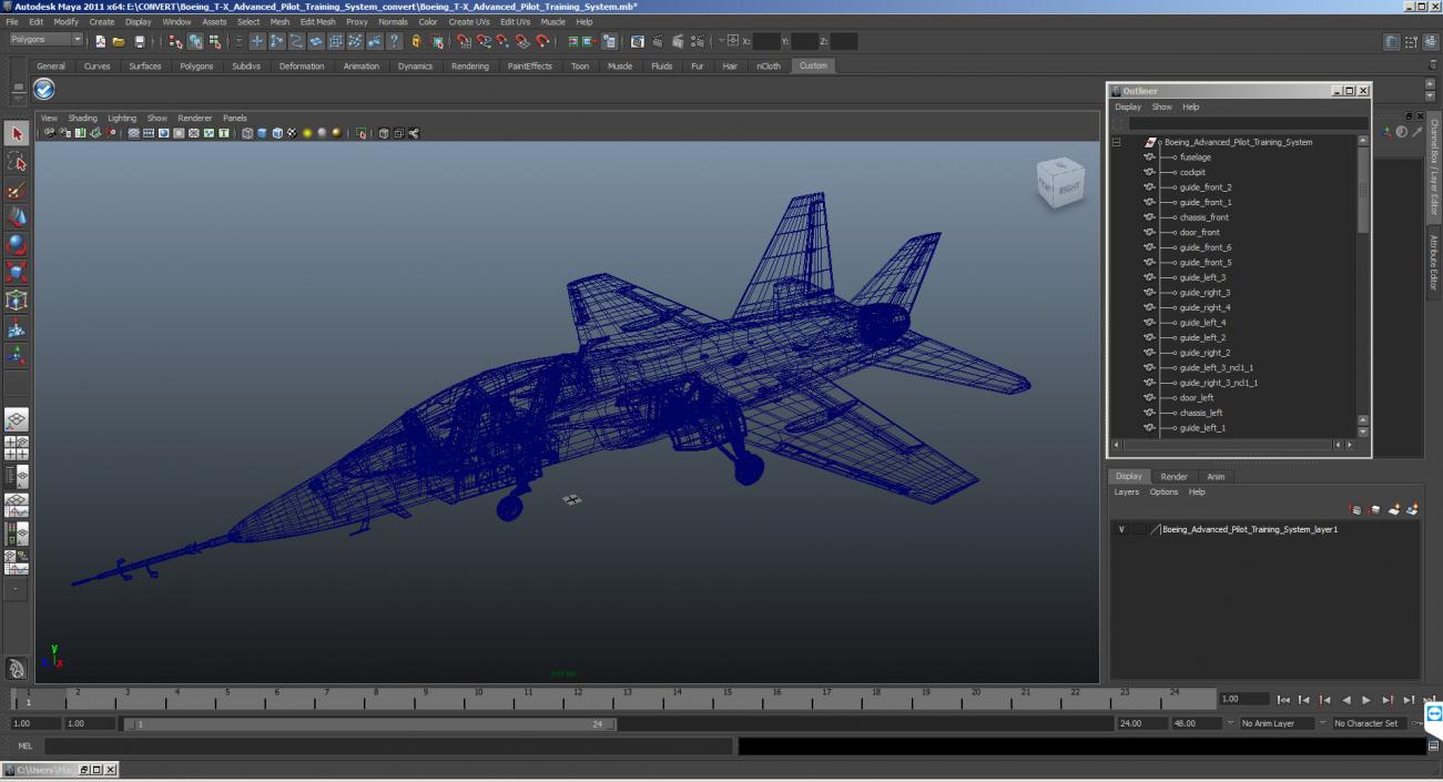 3D Boeing T-X Advanced Pilot Training System