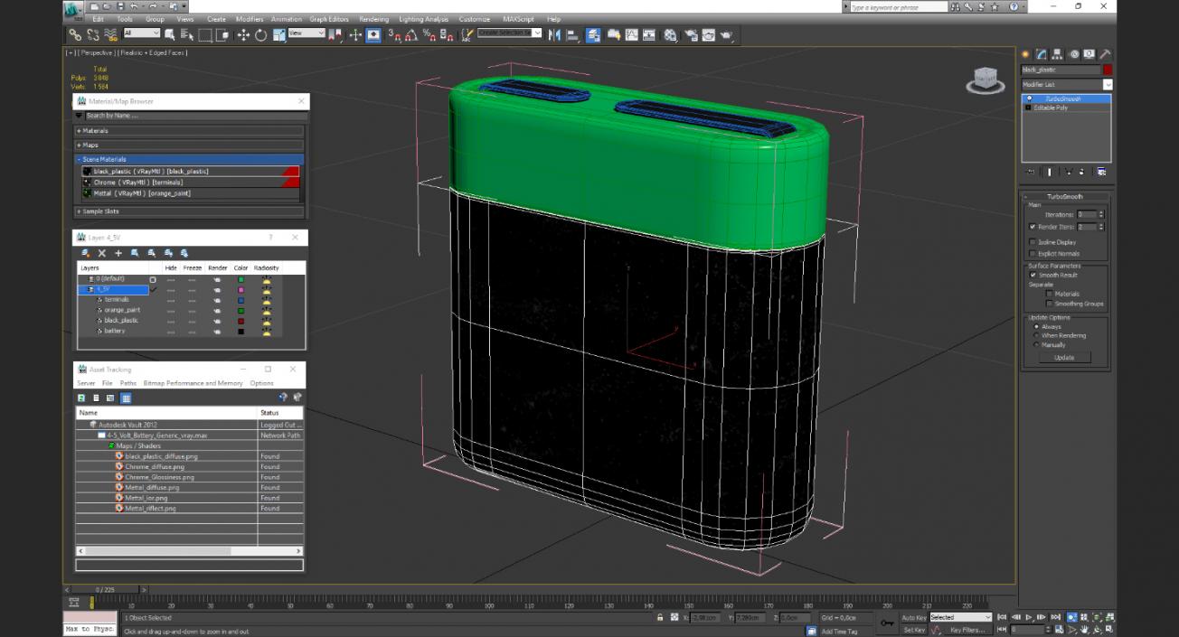 4-5 Volt Battery Generic 3D model