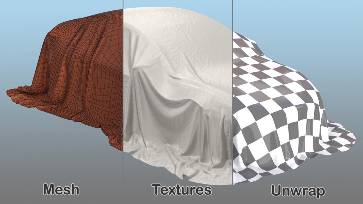 3D Outdoor Cover Car Sedan model