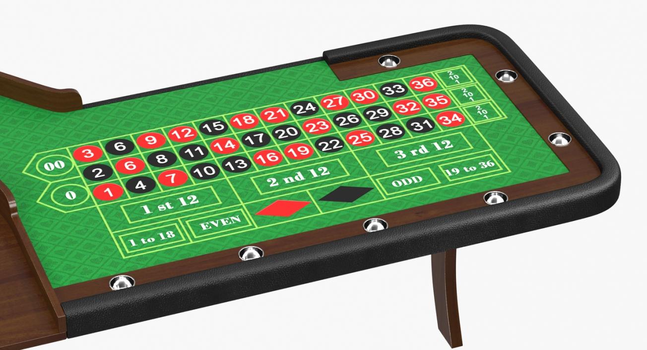 Roulette Table 3D model