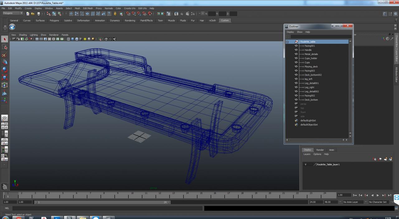 Roulette Table 3D model