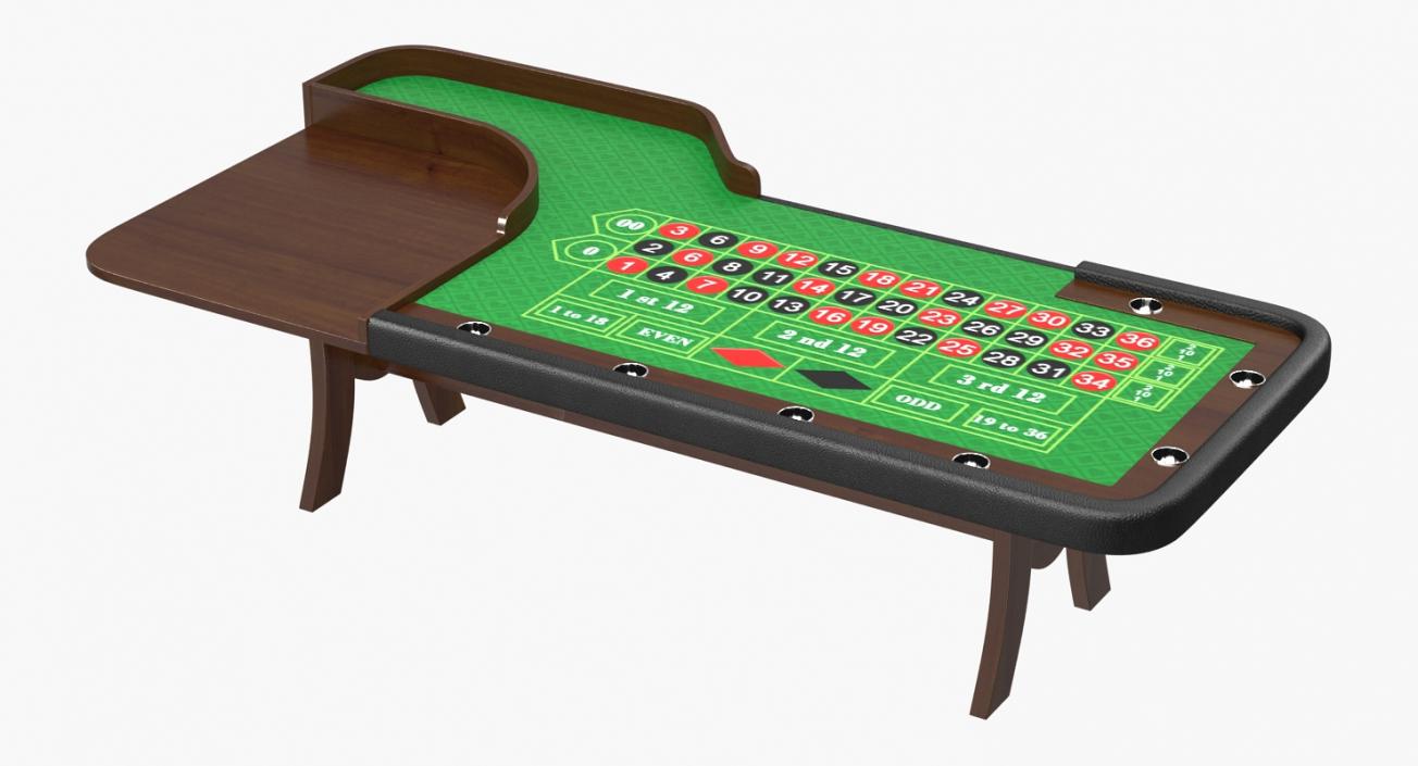 Roulette Table 3D model