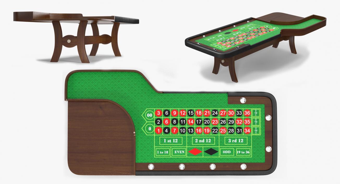 Roulette Table 3D model