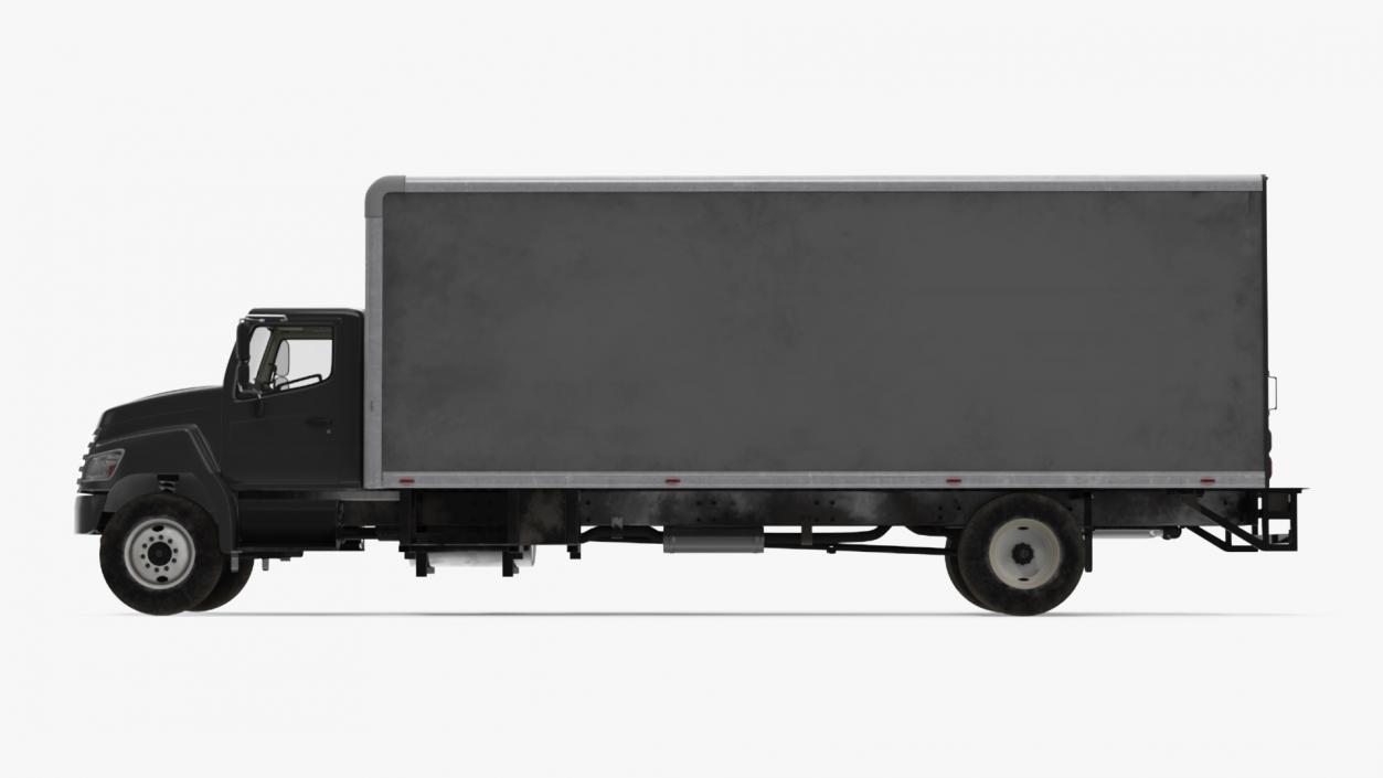 Cargo Box Truck Rigged 3D