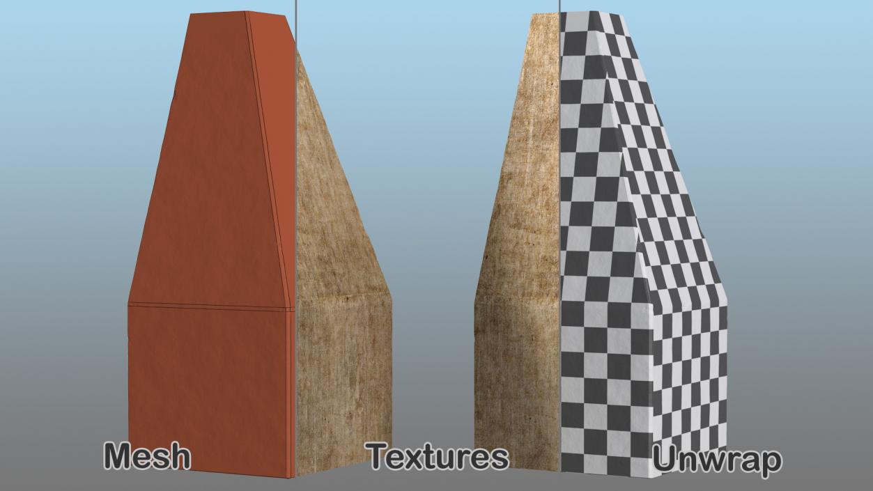 Dragons Teeth Anti Tank Obstacle 3D