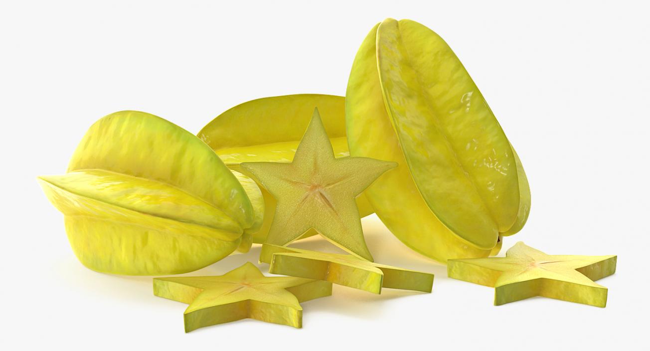 Star Fruit Set 3D model