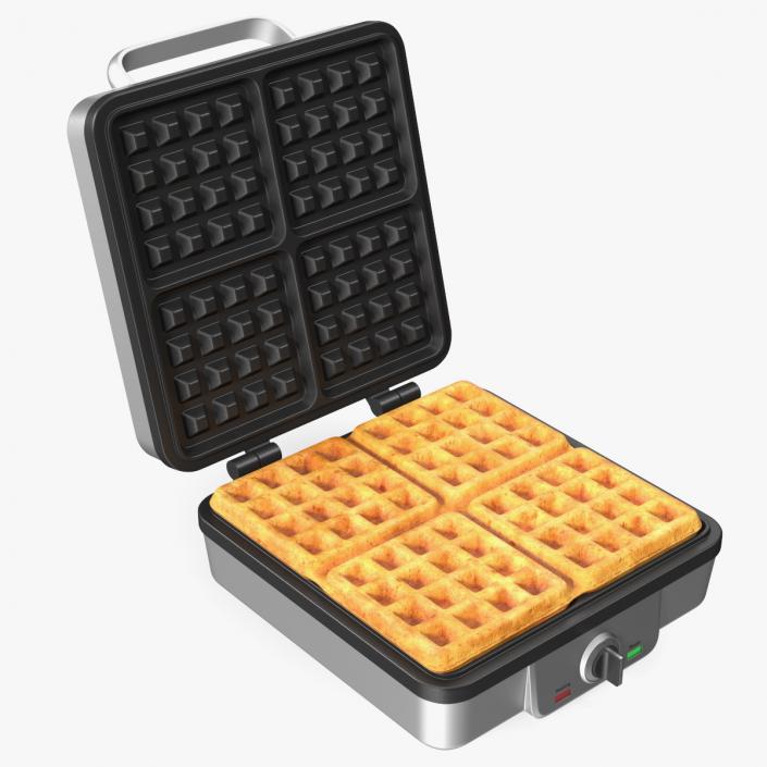 3D Waffle Maker with Square Waffle