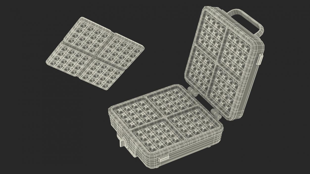 3D Waffle Maker with Square Waffle