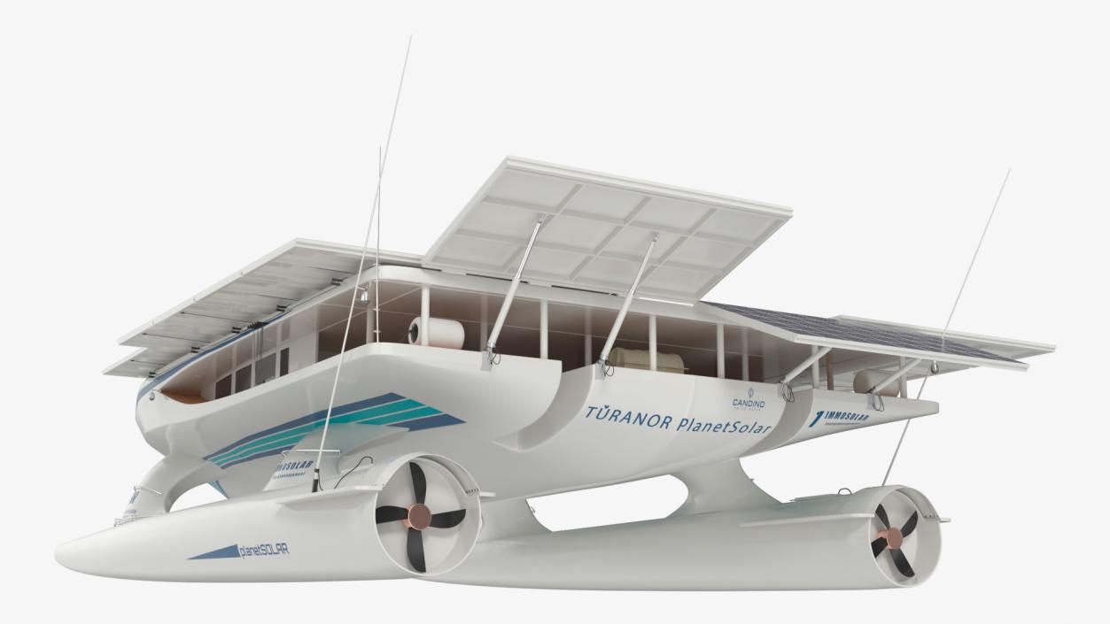 PlanetSolar Boat Simple Interior Rigged 3D model